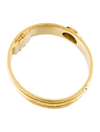 Elizabeth Locke 19K Coin Hinged Bangle