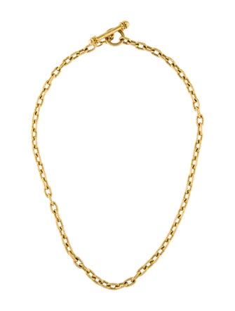 Elizabeth Locke 18K Toggle Chain Necklace