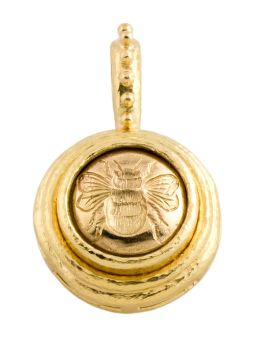Elizabeth Locke 19K Honey Bee Enhancer Pendant