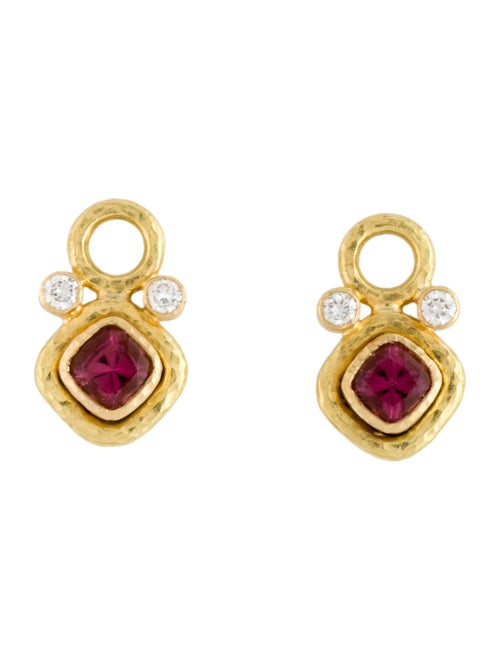 Elizabeth Locke 19K Tourmaline & Diamond Earring Charms