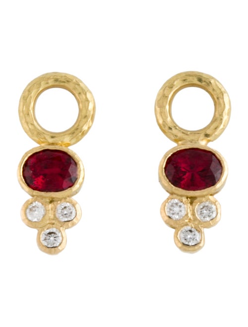 Elizabeth Locke 19K Spinel & Diamond Earring Enhancers