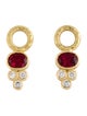 Elizabeth Locke 19K Spinel & Diamond Earring Enhancers