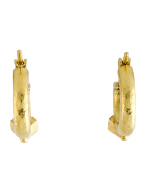 Elizabeth Locke 19K Diamond Baby Huggie Hoop Earrigns