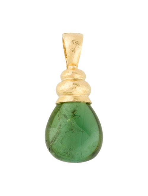 Elizabeth Locke 18K Tourmaline Pendant Enhancer
