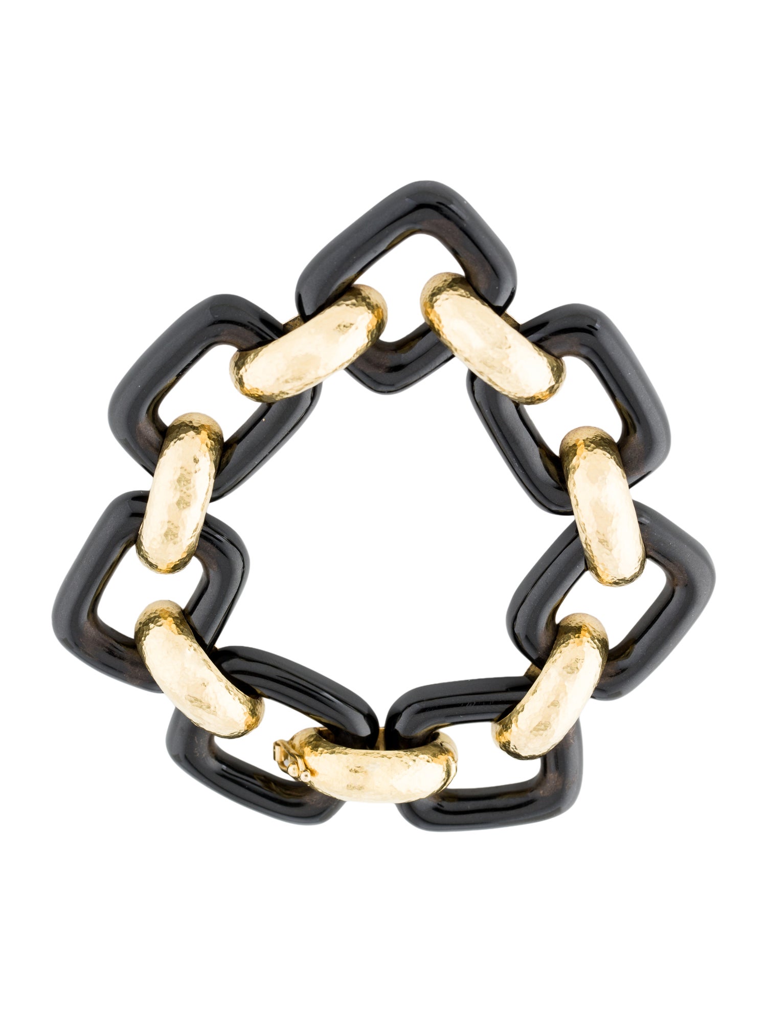 Elizabeth Locke 18K Nephrite Small Livorno Link Bracelet