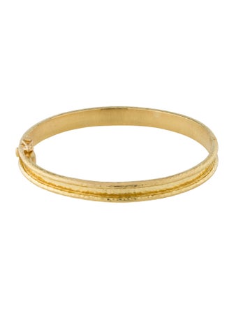 Elizabeth Locke 19K Thin Flat Bangle Bracelet
