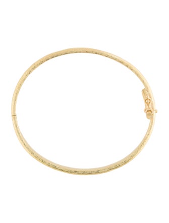 Elizabeth Locke 19K Thin Flat Bangle Bracelet