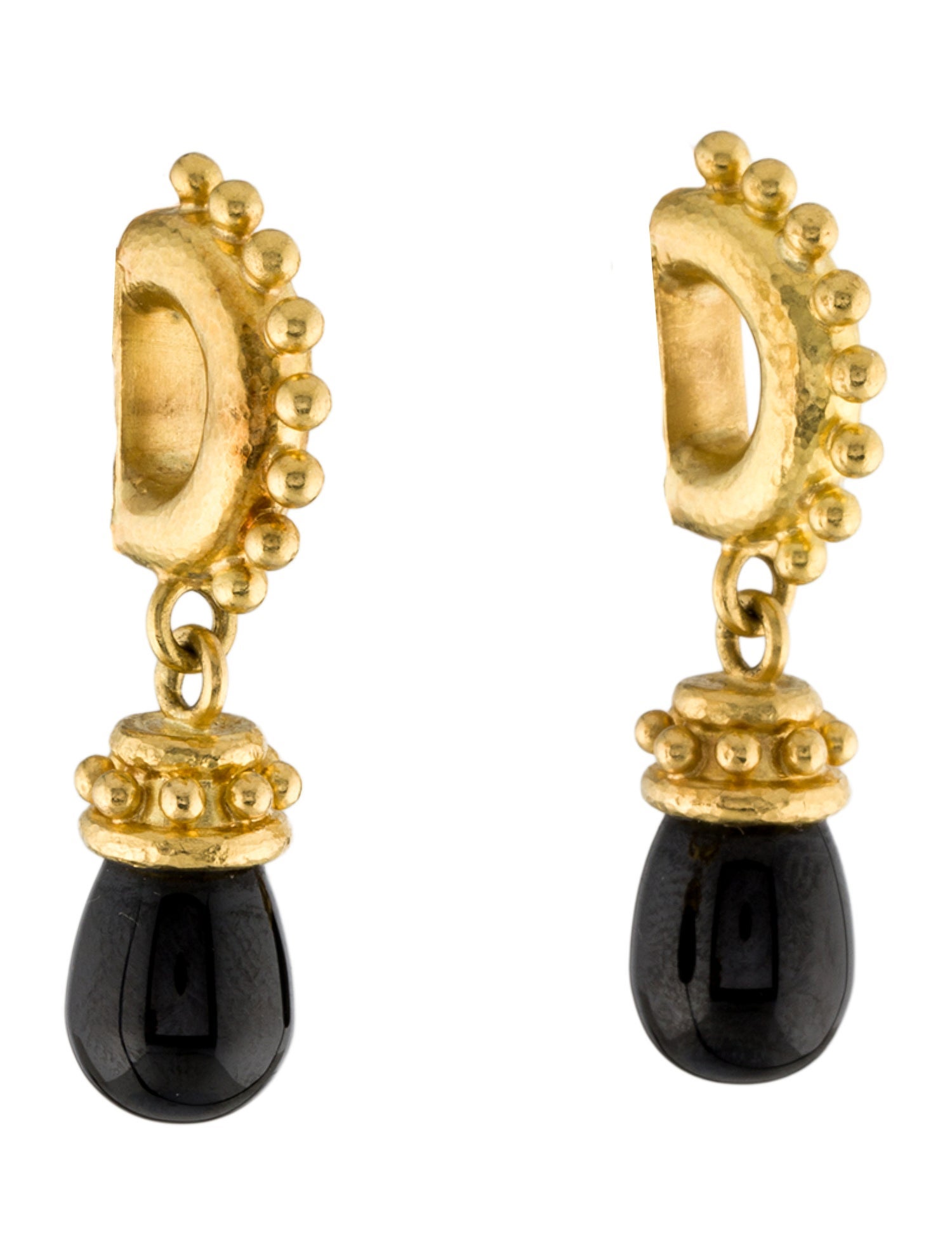 Elizabeth Locke 19K Spinel Earclips