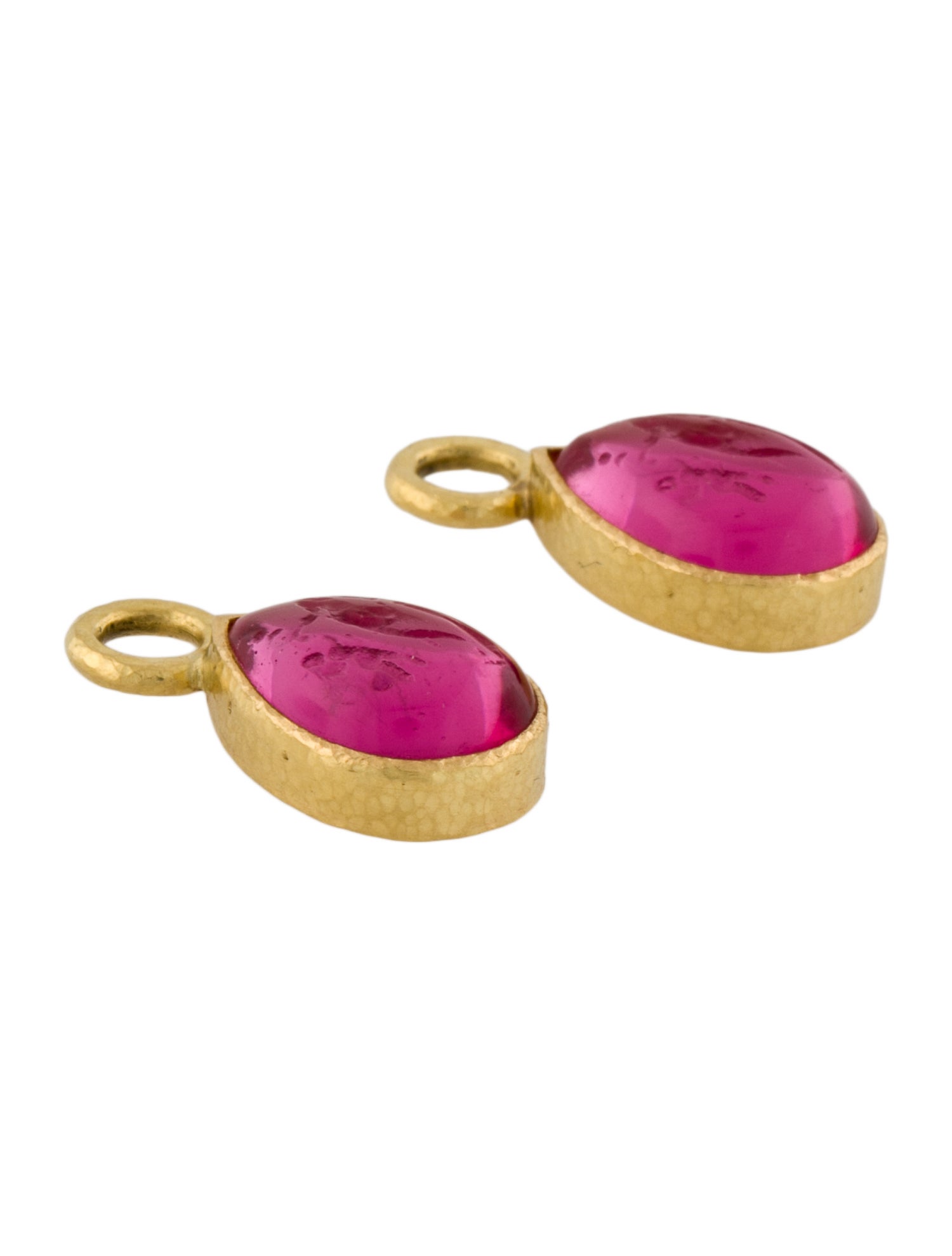 Elizabeth Locke 19K Venetian Glass Intaglio Earring Enhancers
