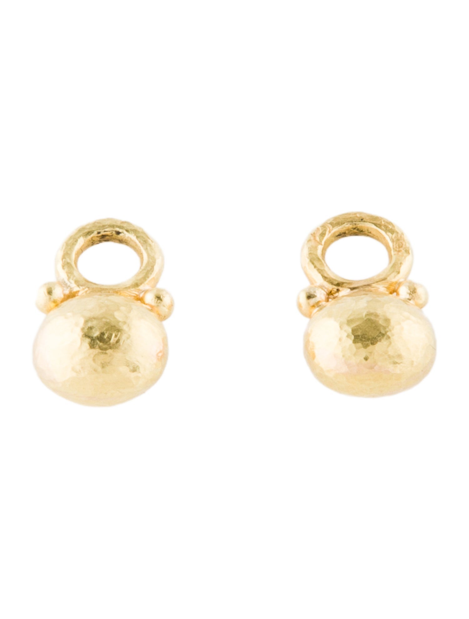 Elizabeth Locke 19K Horizontal Oval-Drop Earring Enhancers