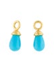 Elizabeth Locke 19K Turquoise Acorn Caps Drop Earring Enhancers