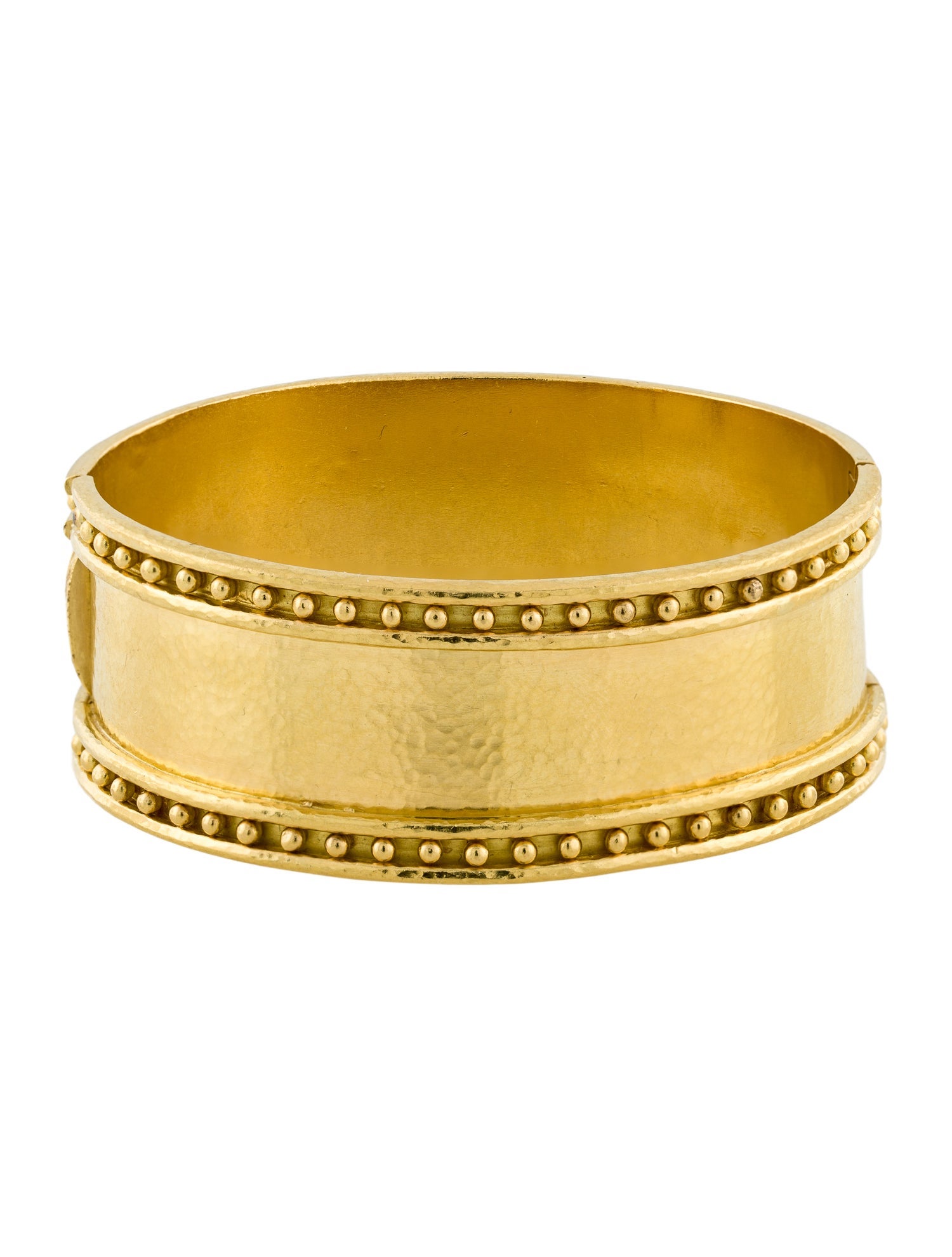 Elizabeth Locke 19K Wide Bangle Bracelet