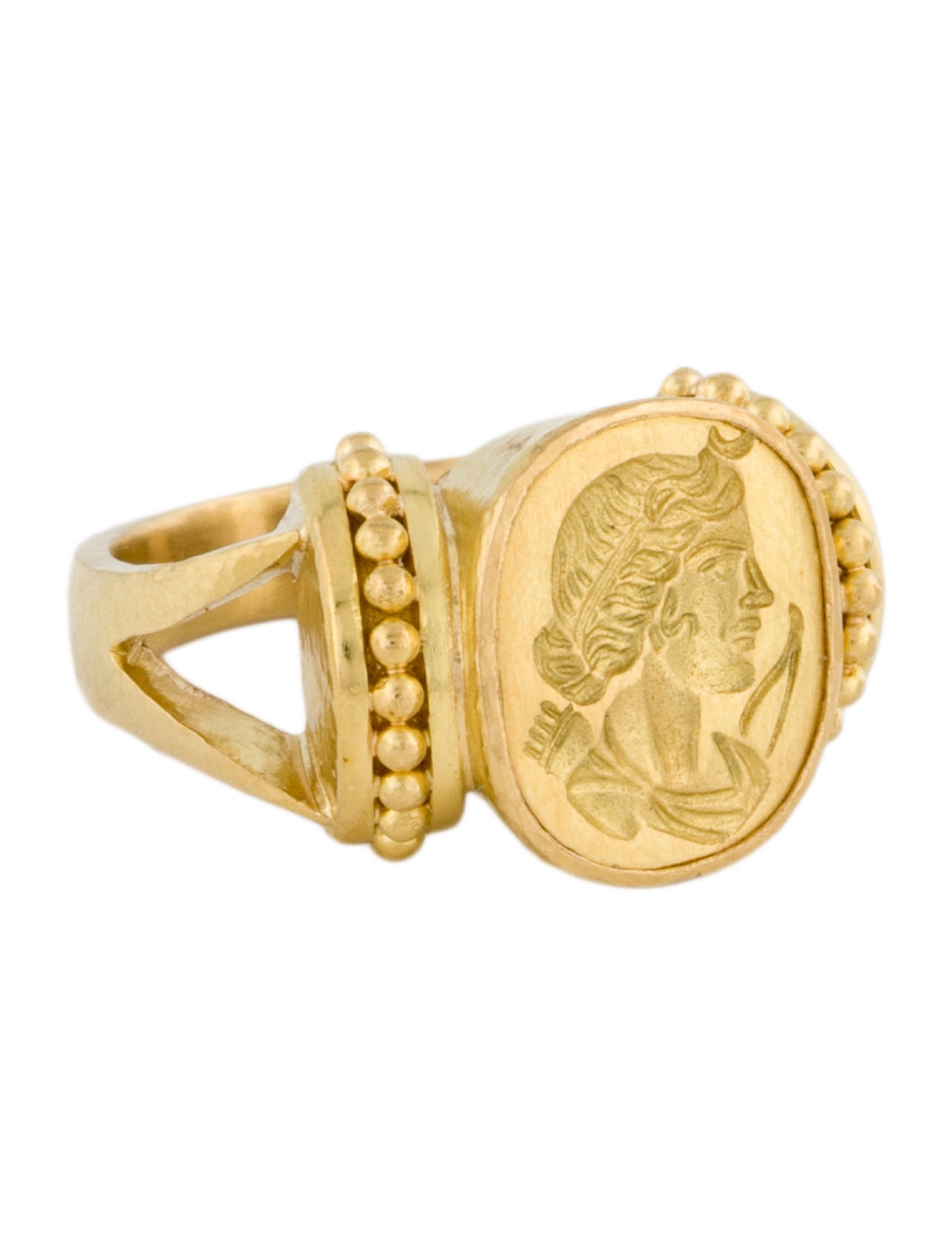 Elizabeth Locke 19K "Artemis" Cocktail Ring