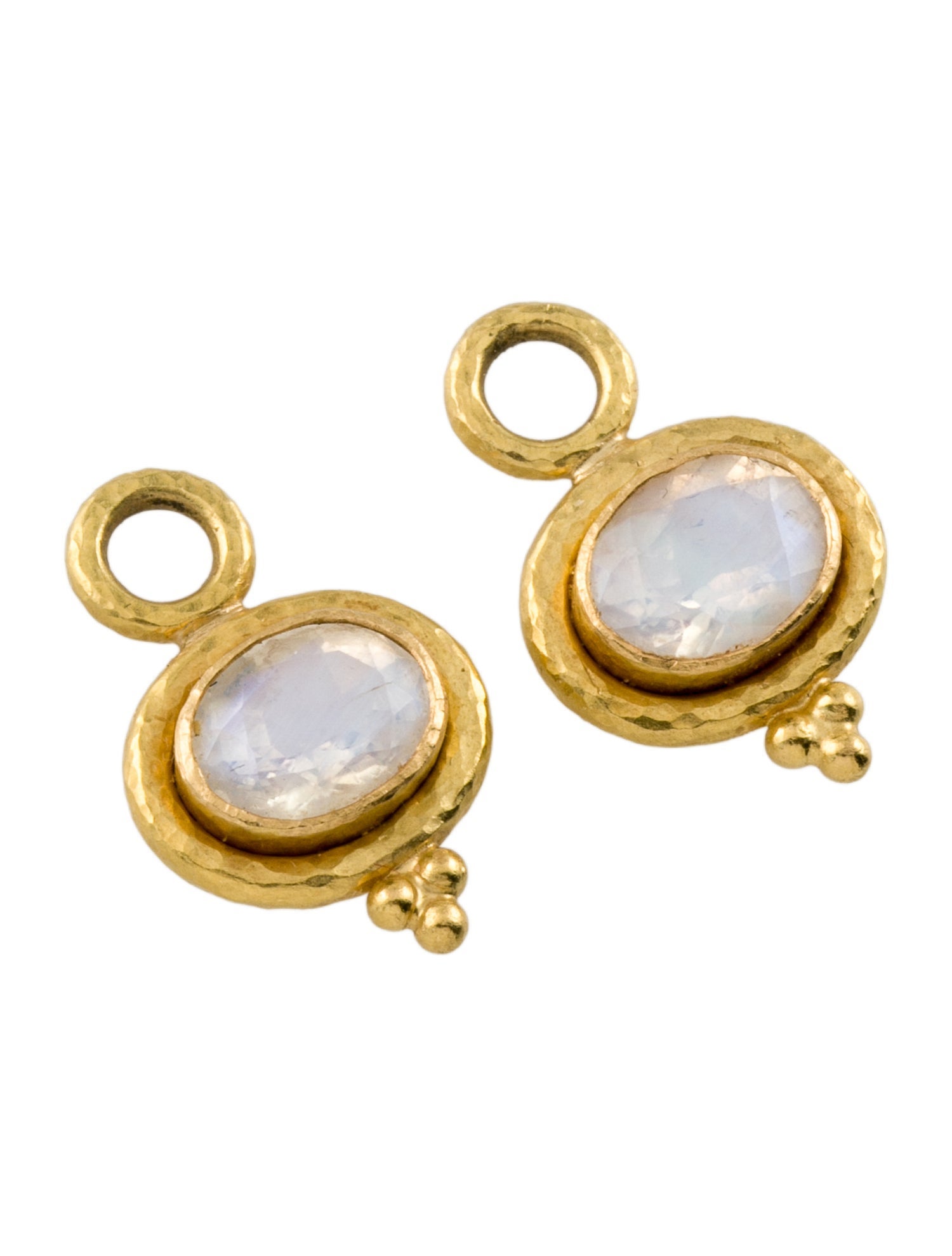 Elizabeth Locke 20K Moonstone Earring Charms