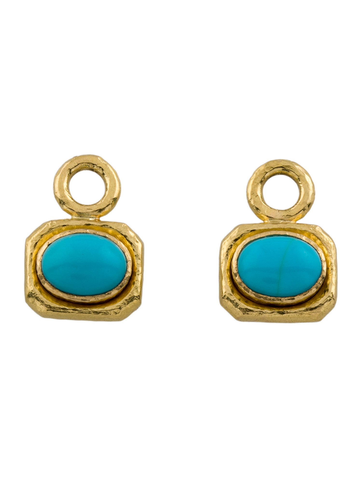 Elizabeth Locke 19K Turquoise Earring Charms