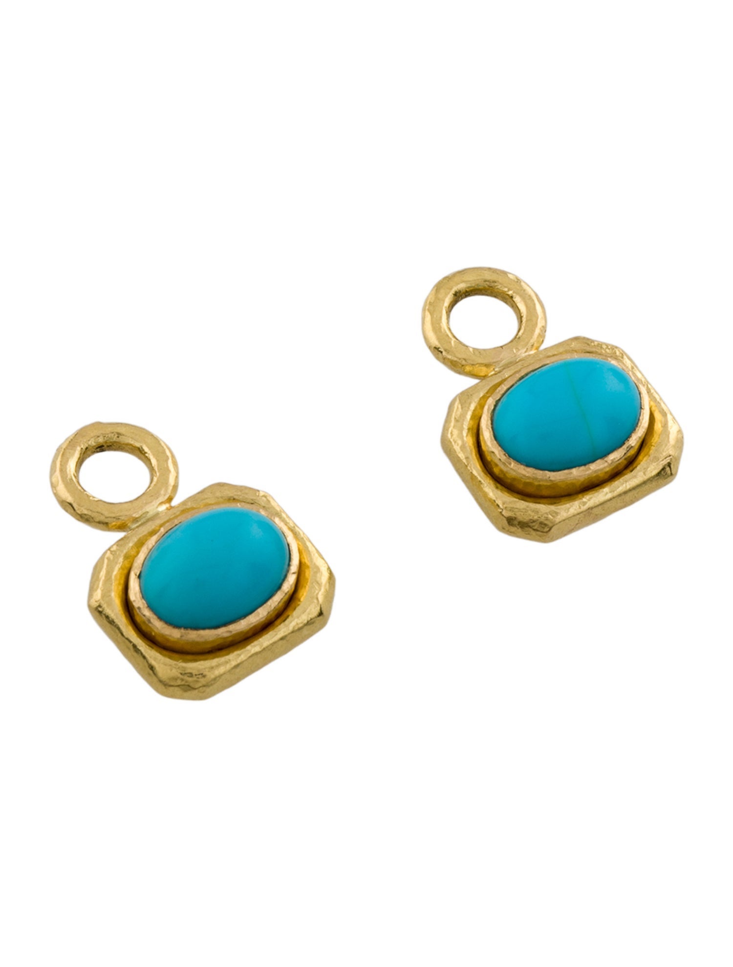 Elizabeth Locke 19K Turquoise Earring Charms