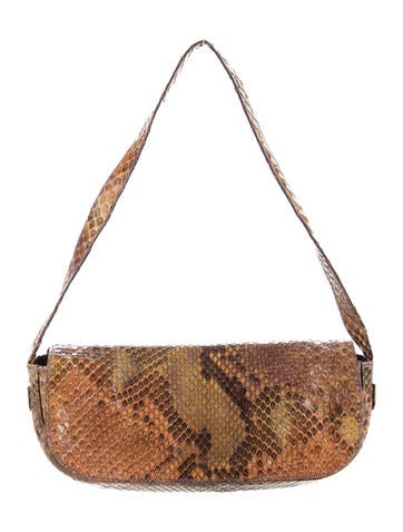 Emanuel Ungaro Mini Snakeskin Shoulder Bag
