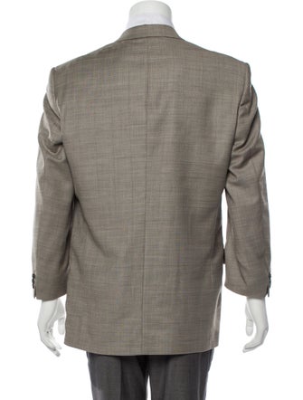 Emanuel Ungaro Wool Plaid Print Sport Coat