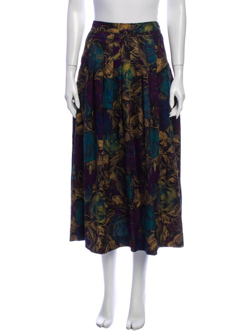 Emanuel Ungaro Vintage Midi Length Skirt Green
