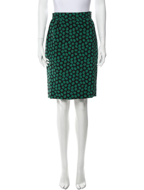 Emanuel Ungaro Vintage Knee-Length Skirt Green