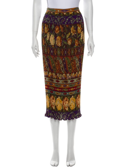 Emanuel Ungaro Vintage Midi Length Skirt Orange