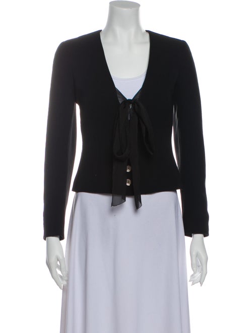 Emanuel Ungaro Silk Evening Jacket Black