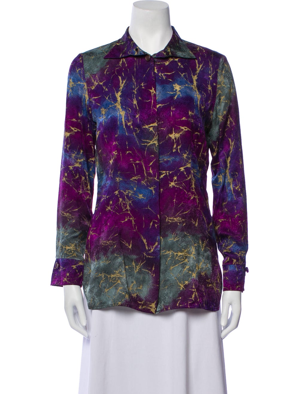 Emanuel Ungaro Vintage 1980's Button-Up Top - image 1