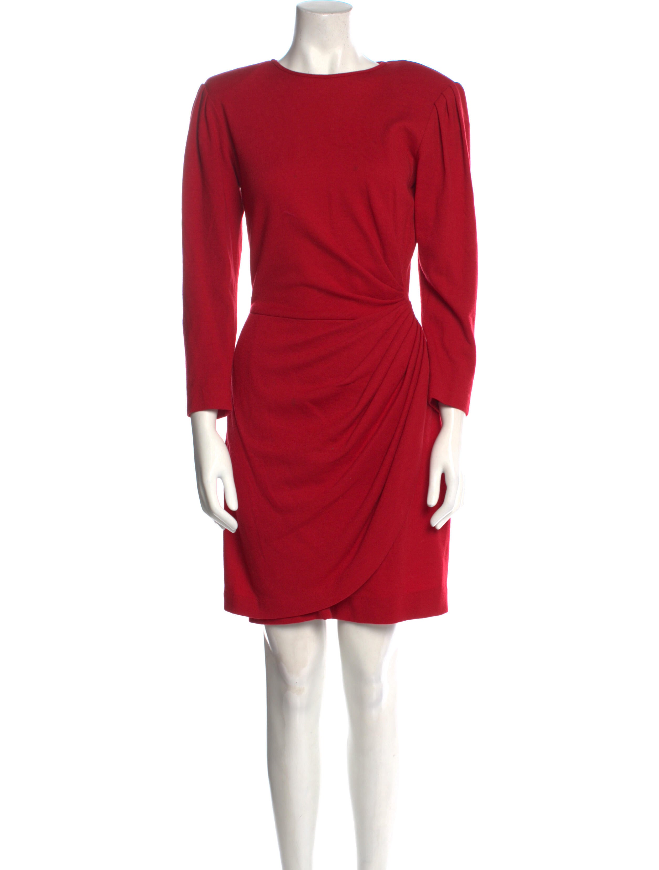 Emanuel Ungaro Bateau Neckline Knee-Length Dress