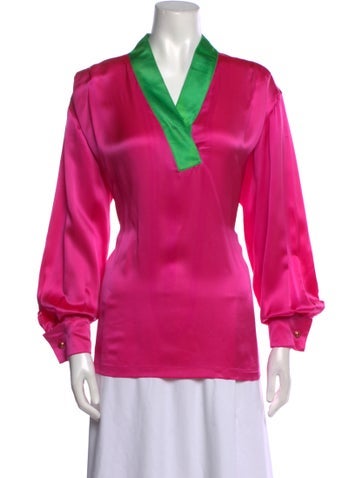 Ungaro Paris Tops Vintage 1980's Blouse M