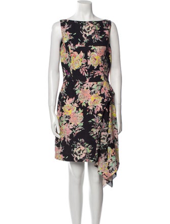 Emanuel Ungaro Floral Print Midi Length Dress