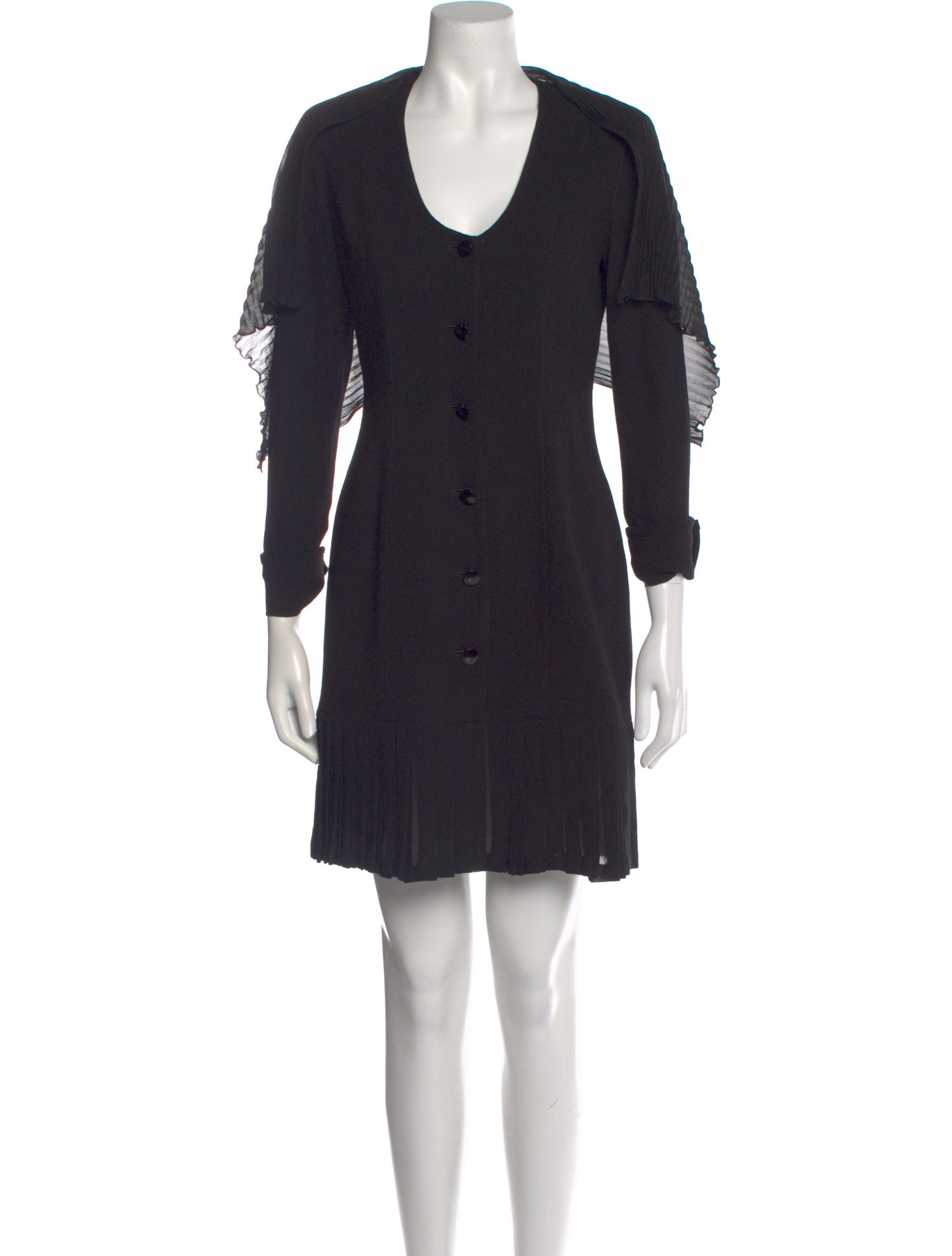 Emanuel Ungaro Scoop Neck Mini Dress