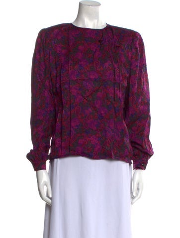 Emanuel Ungaro Tops Vintage 1980's Blouse M