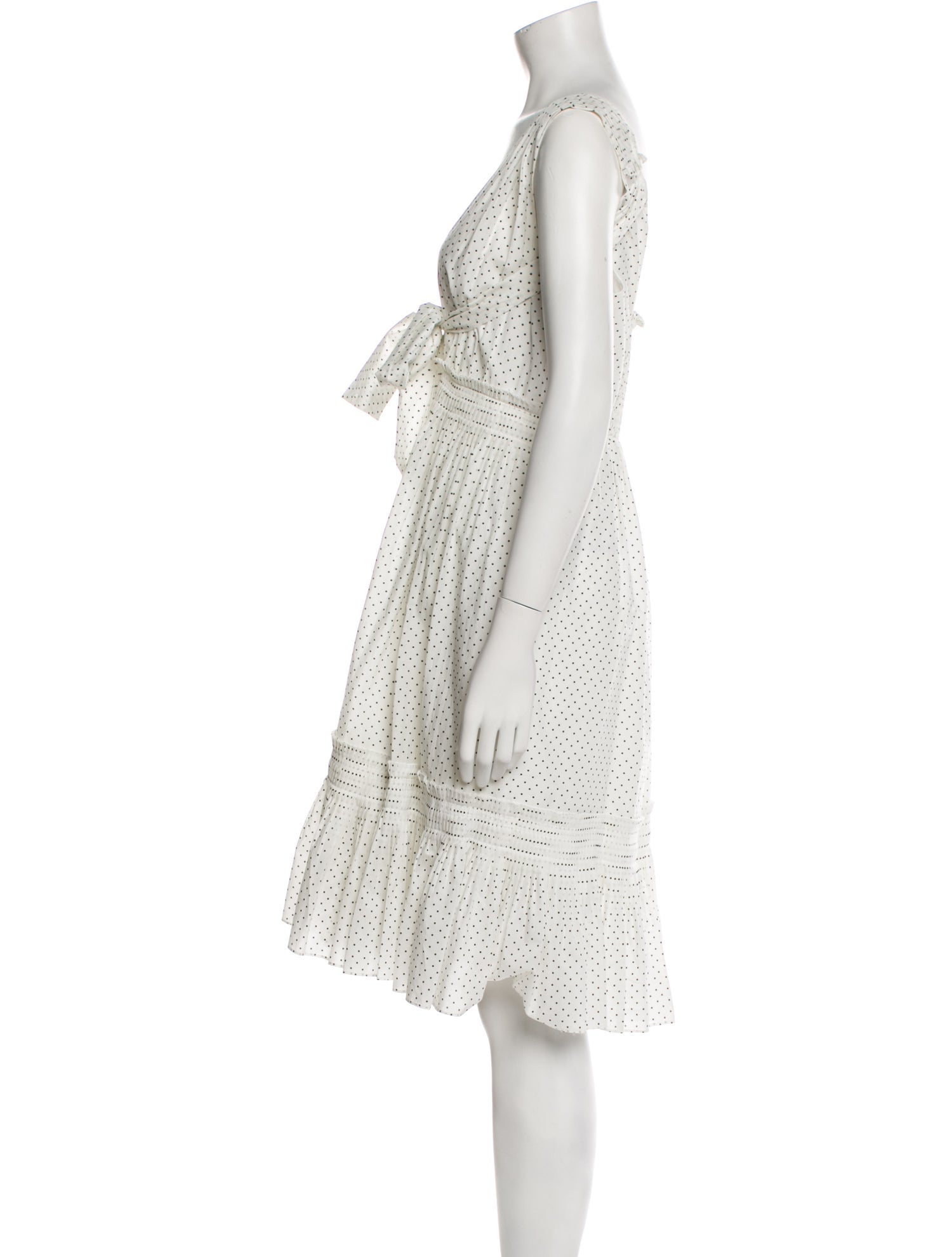 Emanuel Ungaro Polka Dot Print Knee-Length Dress