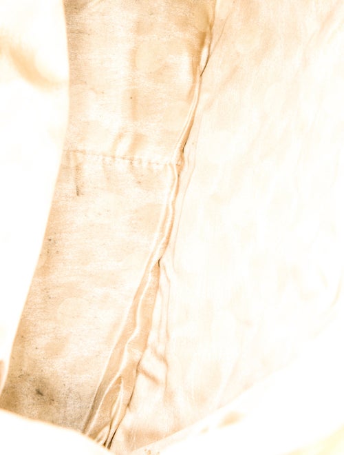 Emanuel Ungaro Embossed Leather Top Handle Bag