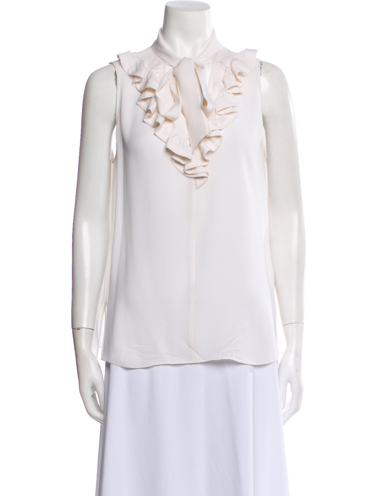 Emanuel Ungaro Silk V-Neck Blouse