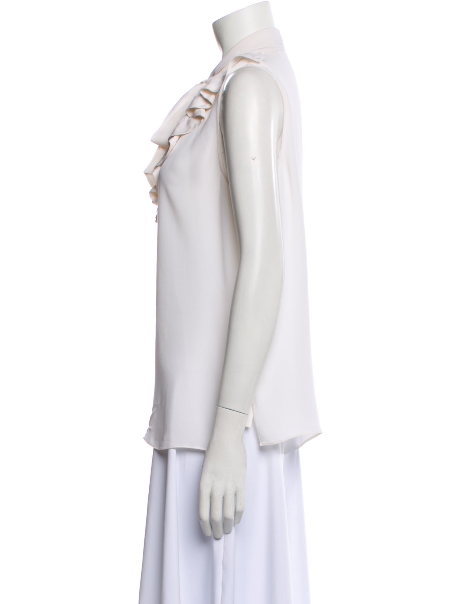 Emanuel Ungaro Silk V-Neck Blouse