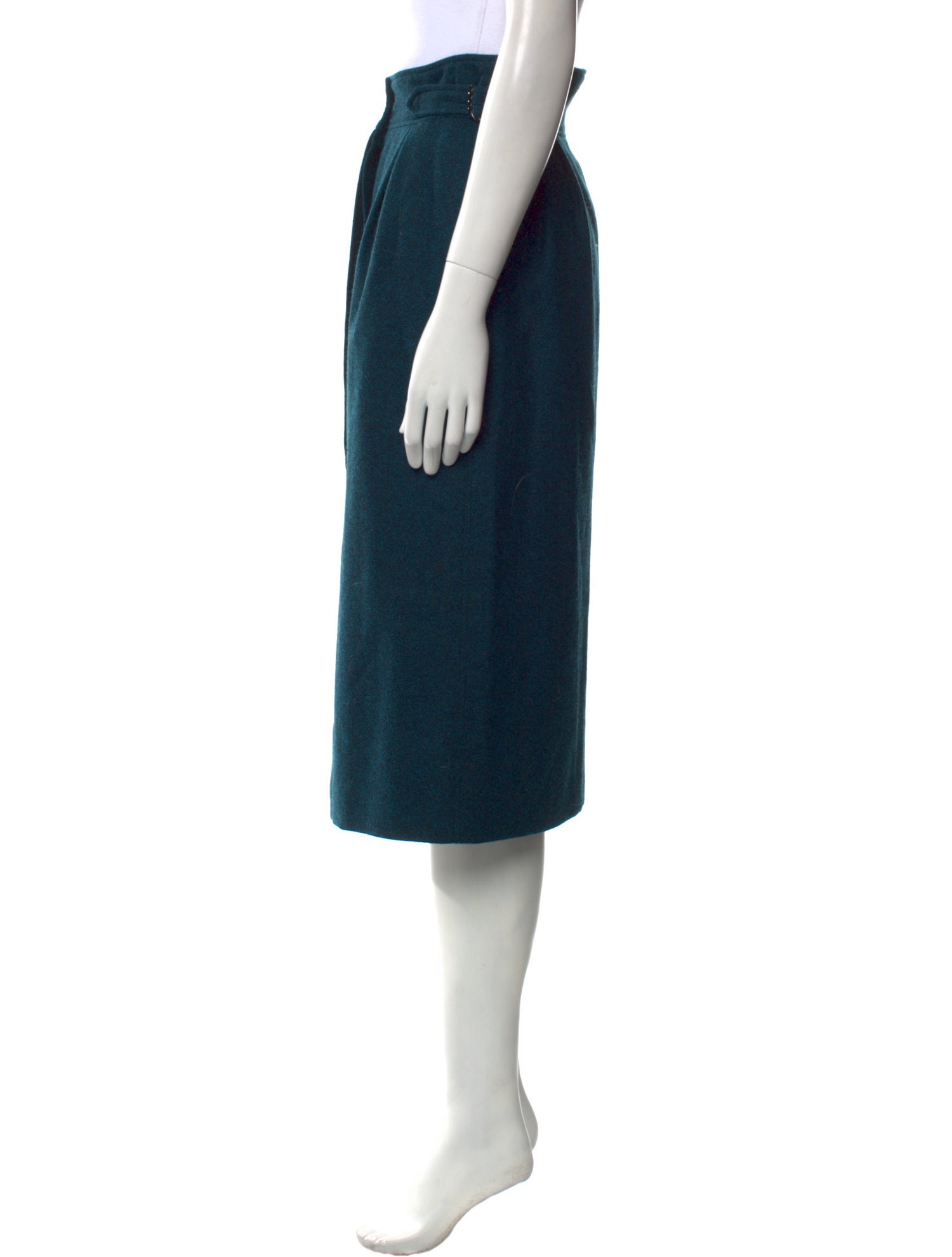 Emanuel Ungaro Lambswool Midi Length Skirt