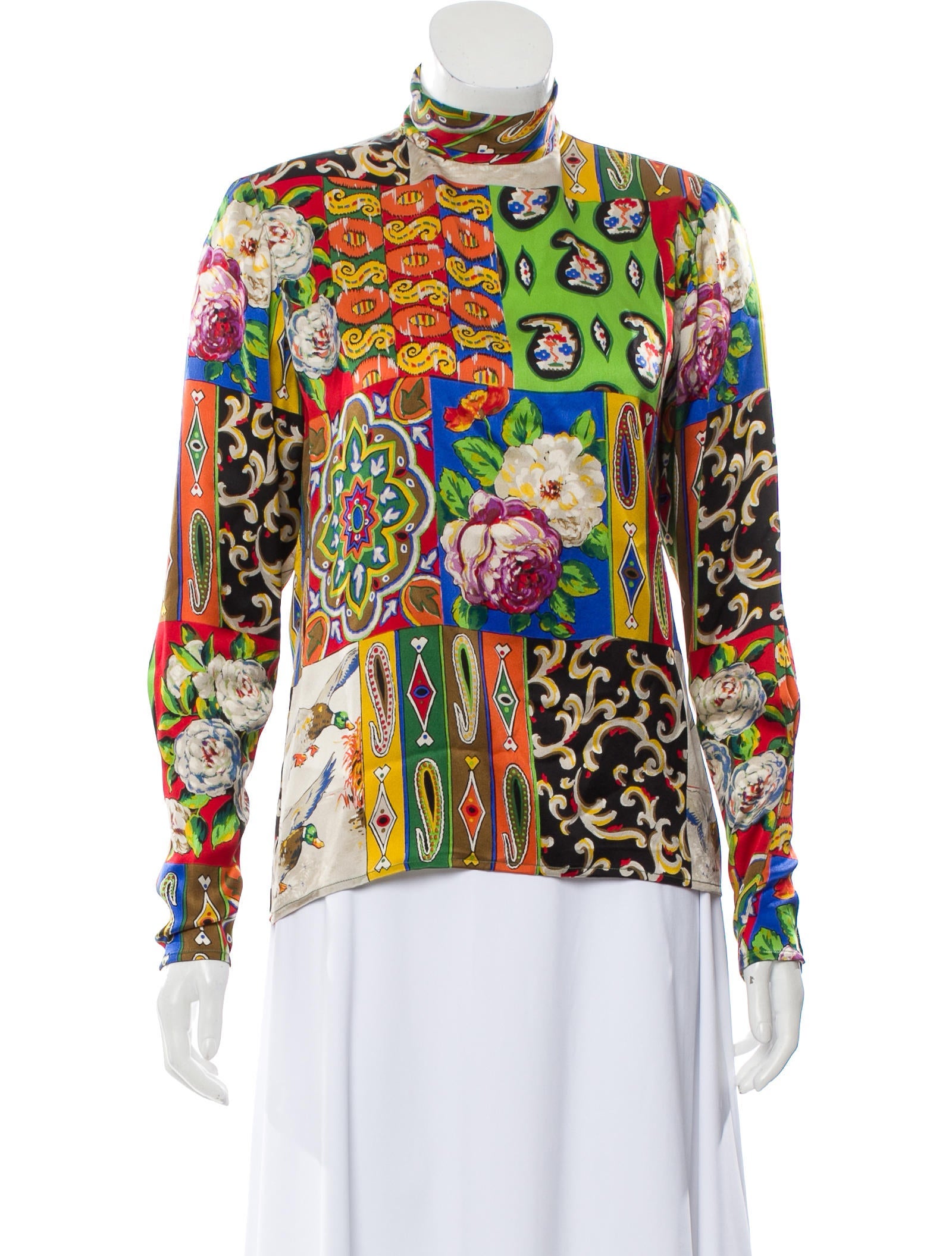 Emanuel Ungaro Vintage Abstract-Printed Blouse