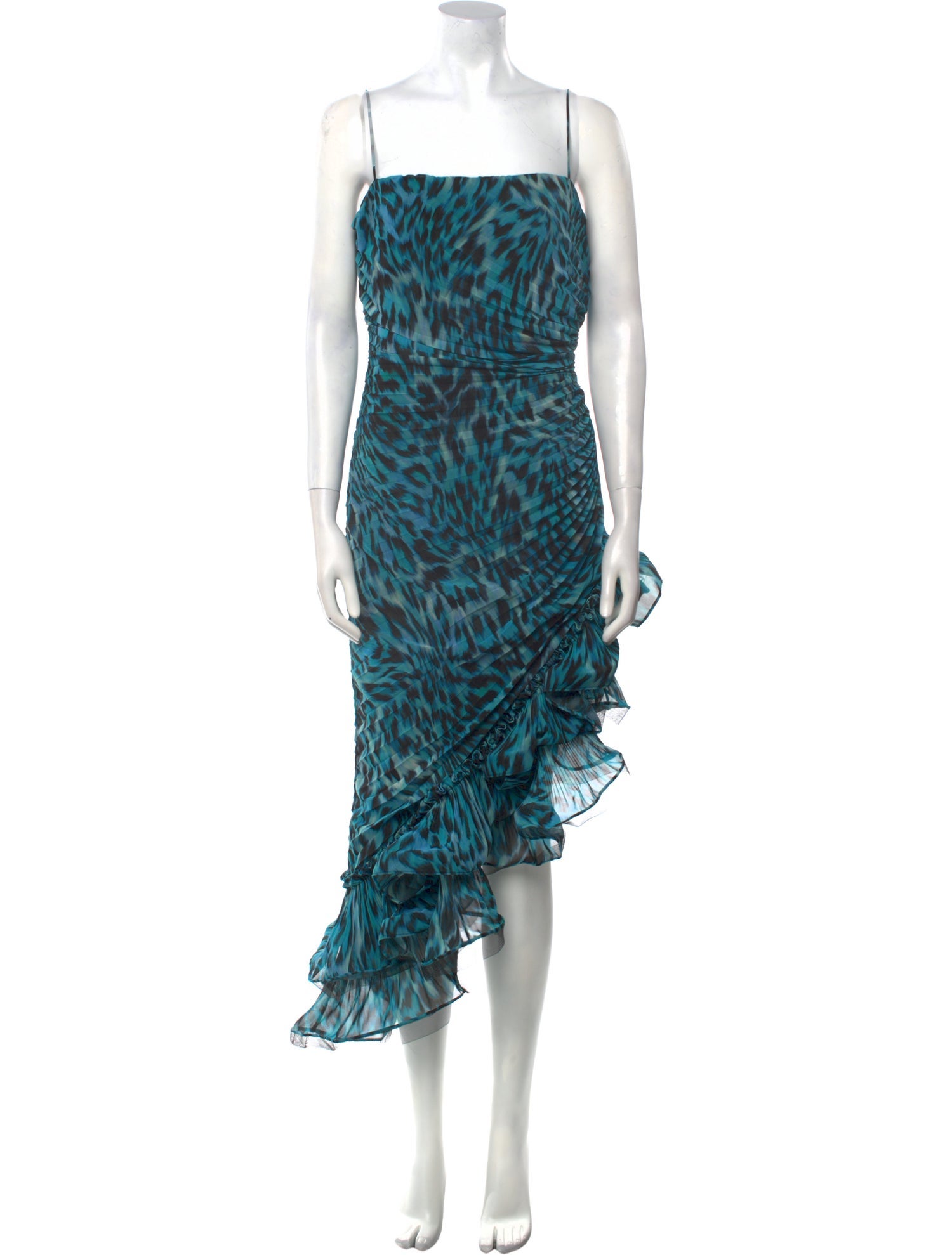 Emanuel Ungaro Animal Print Long Dress