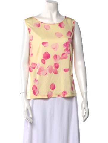 Emanuel Ungaro Tops Silk Printed Blouse M