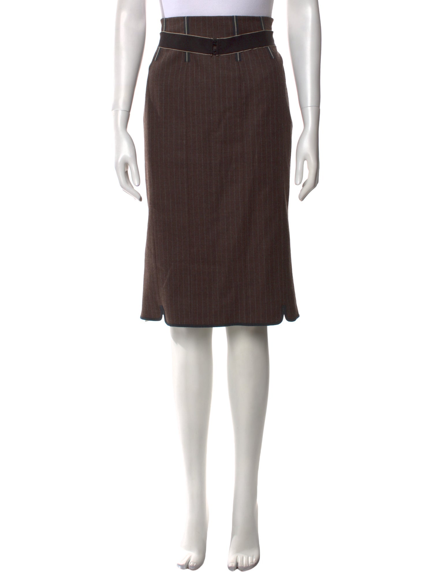 Emanuel Ungaro Wool Knee-Length Skirt