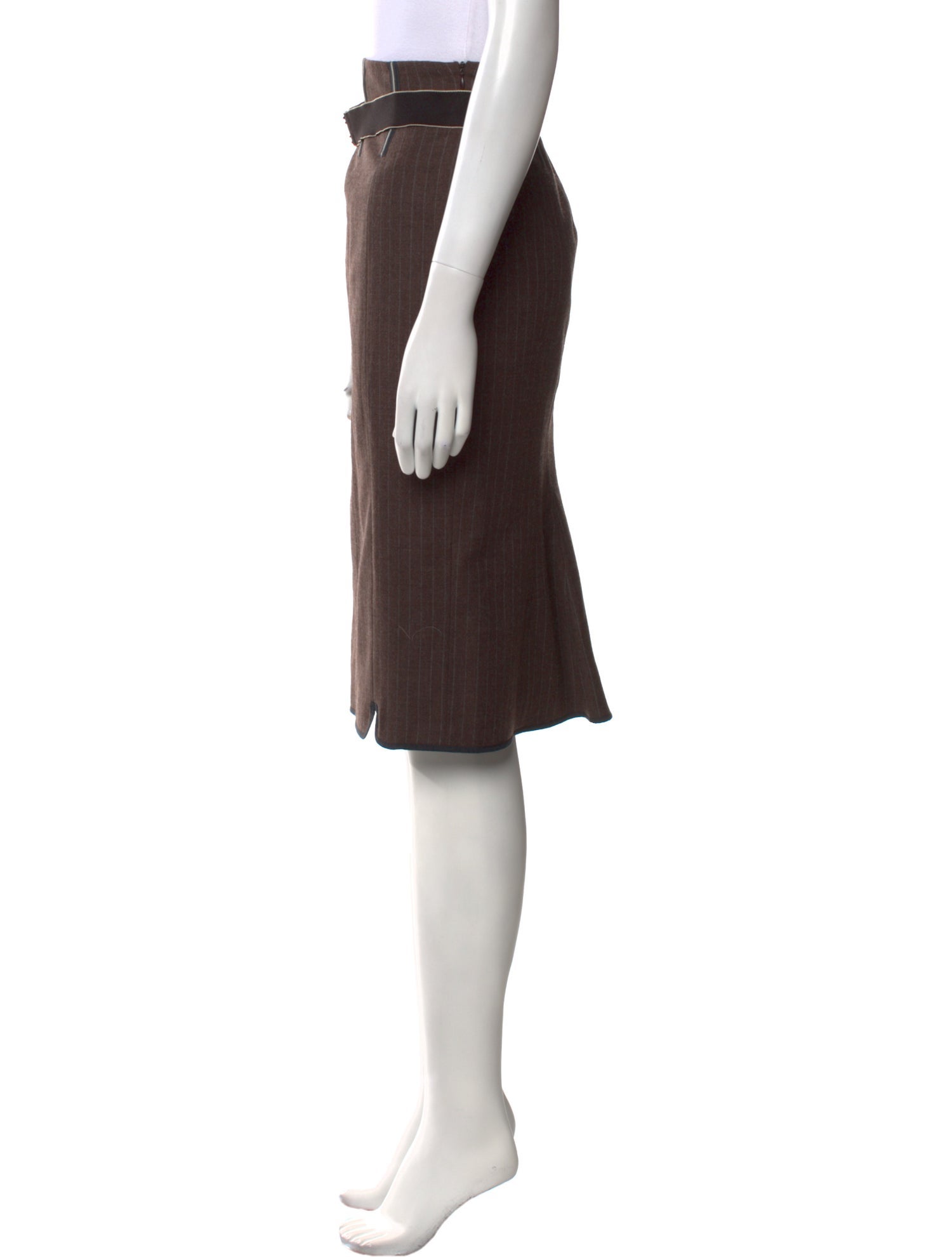 Emanuel Ungaro Wool Knee-Length Skirt