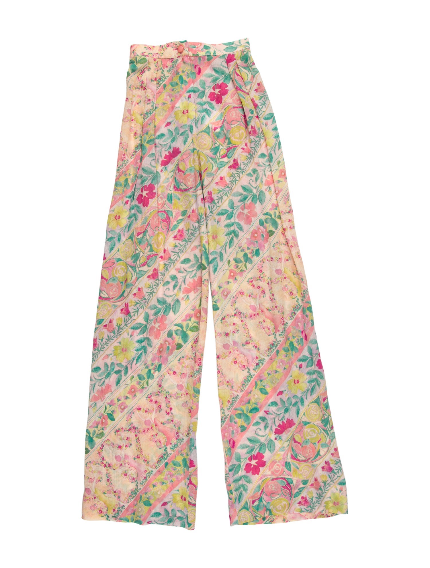 Emanuel Ungaro Printed Wide Leg Pants