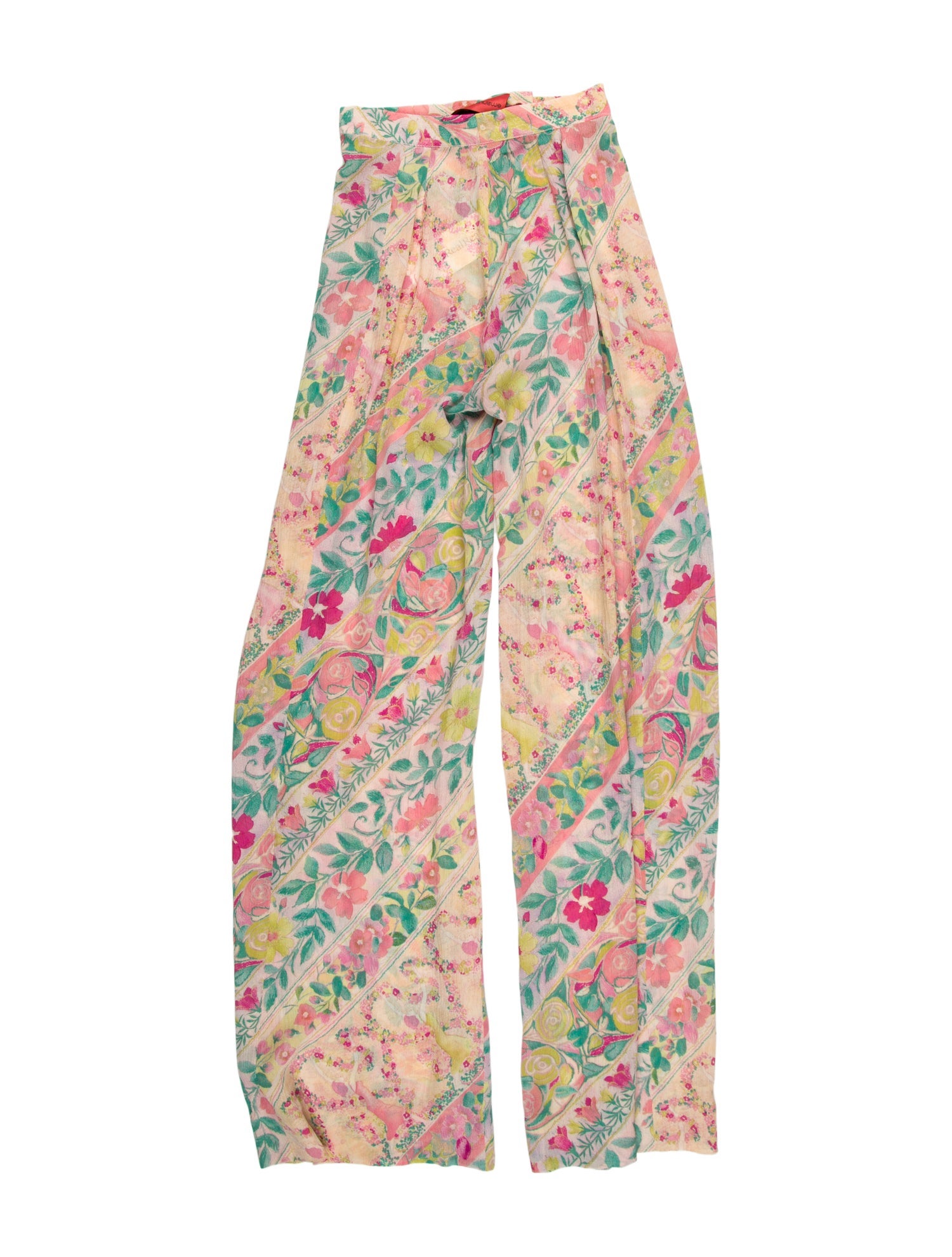 Emanuel Ungaro Printed Wide Leg Pants