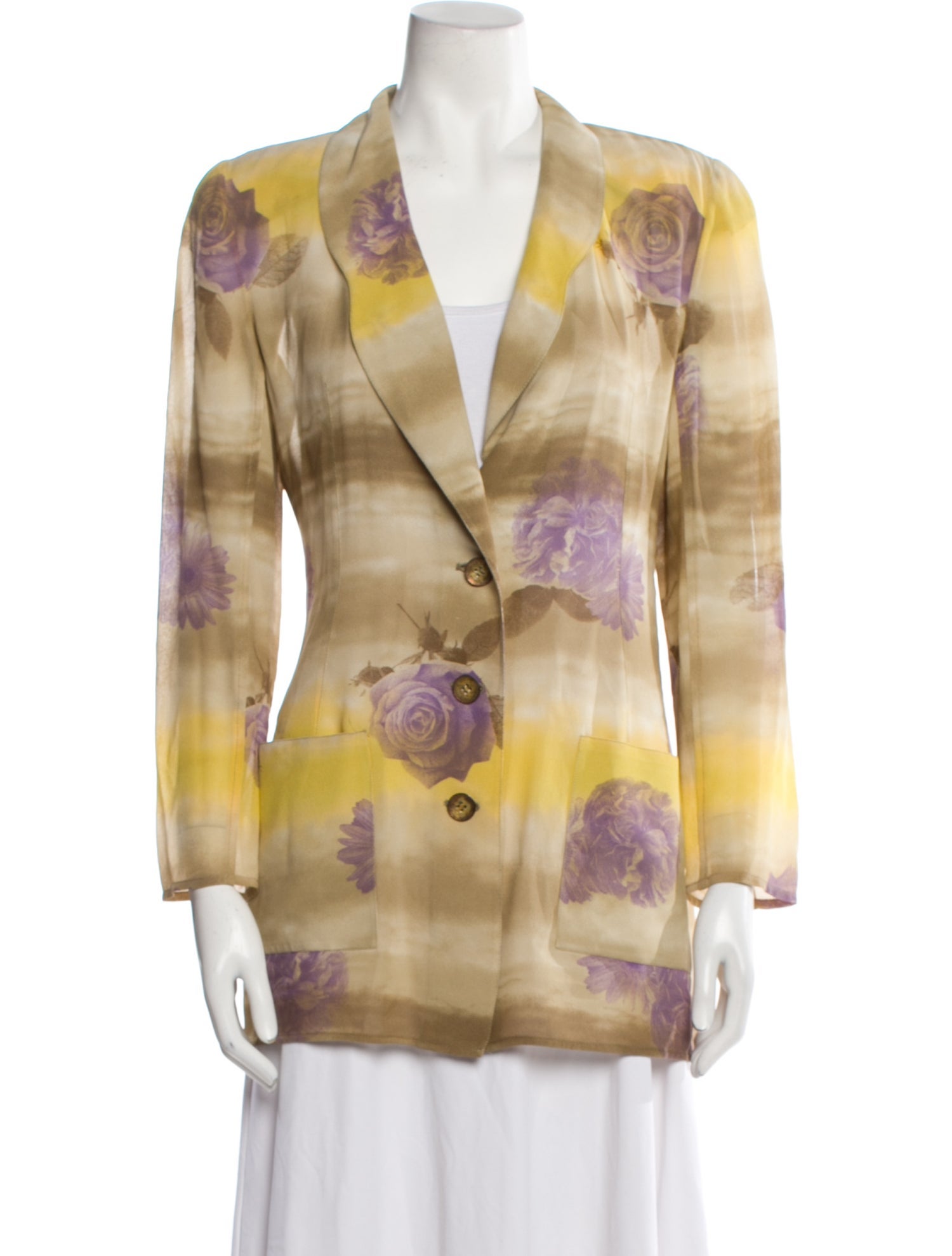 Emanuel Ungaro Floral Print Blazer