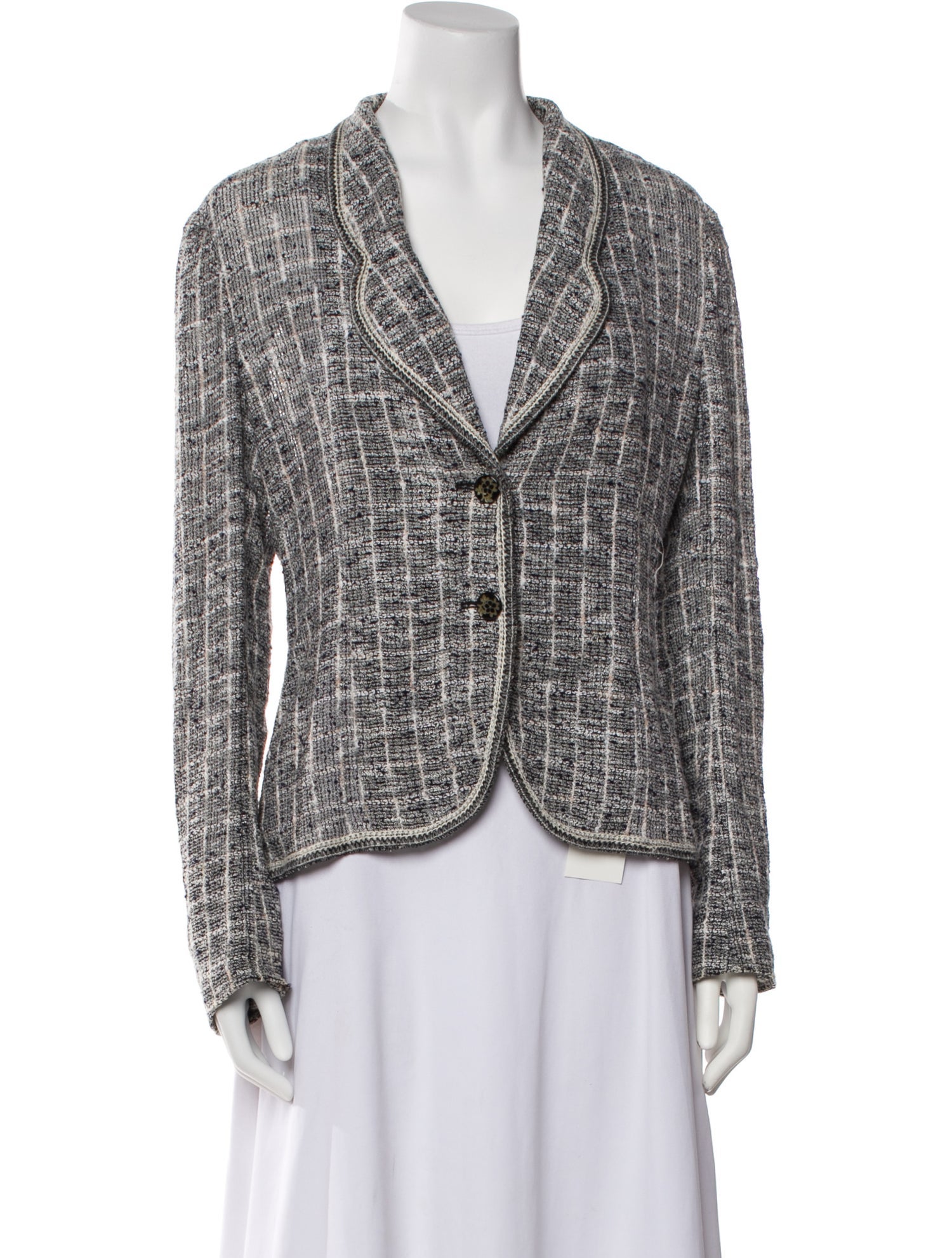 Emanuel Ungaro Tweed Pattern Blazer