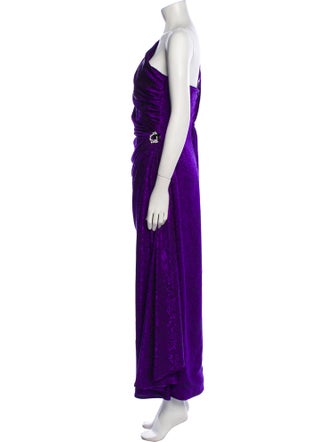 Emanuel Ungaro One-Shoulder Long Dress
