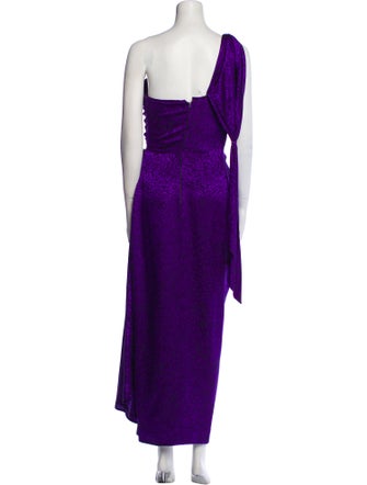 Emanuel Ungaro One-Shoulder Long Dress