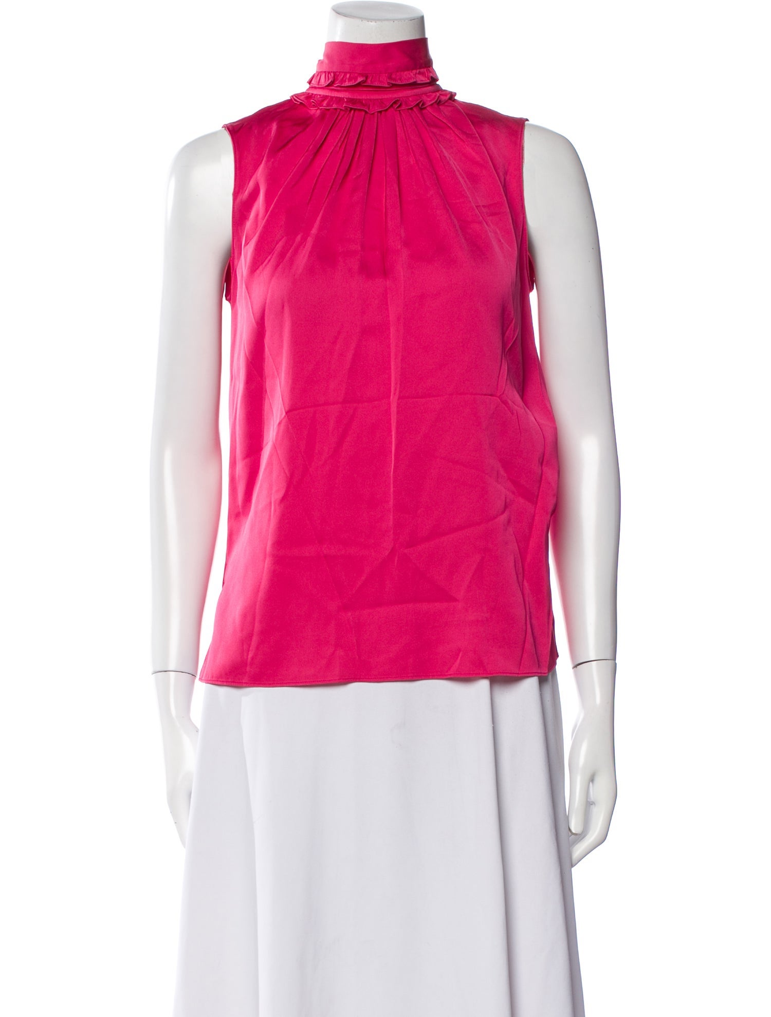 Emanuel Ungaro Mock Neck Sleeveless Blouse w/ Tags