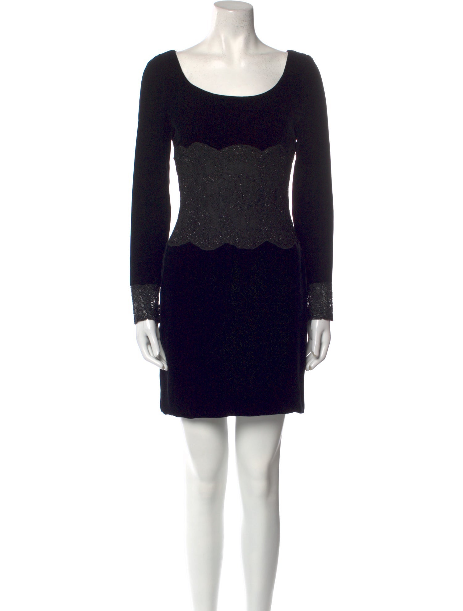 Emanuel Ungaro Scoop Neck Mini Dress